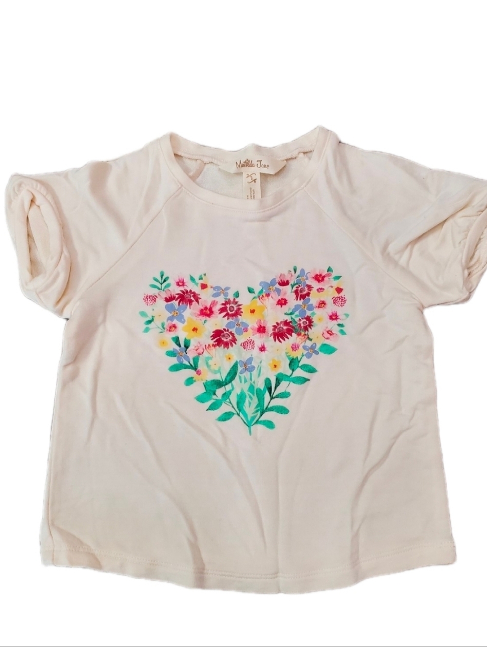 Matilda Jane Enchanted Garden Floral Top 2 Euc